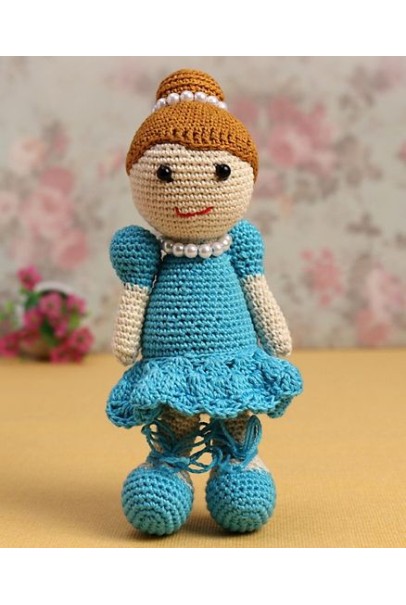 Amigurumi Soft Toy- Handmade Crochet- Doll (Blue) Amigurumi Soft Toy- Handmade Crochet- Doll (Blue)